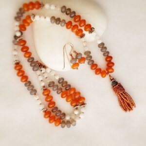 Carnelian Mala for Grounding